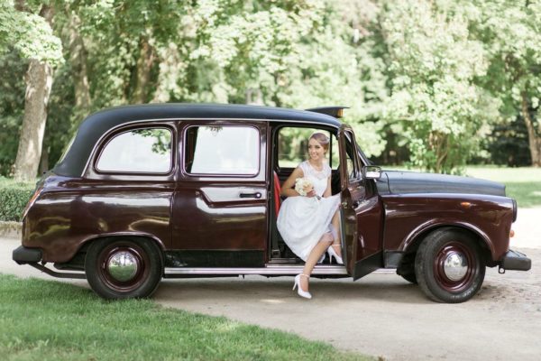 London Austin Maroon Taxi