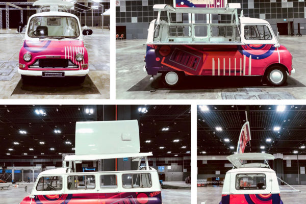 English BMC Raised Roof Foodtruck for Tech Fest at Sunte