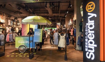 Ice cream cart for SuperDry Singapore