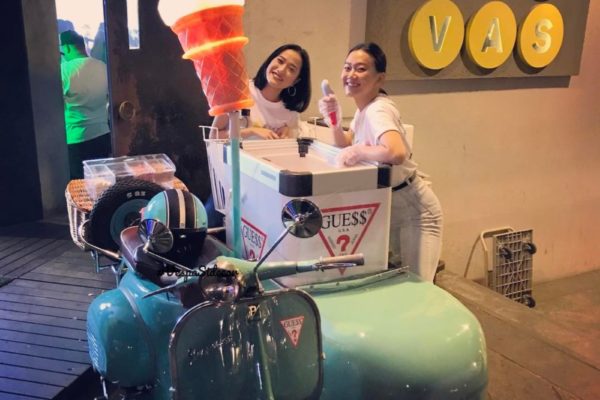 Ice Cream Vespa for GUESS product launch @ Canvas Club