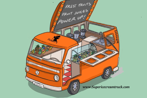 Kombi Juice truck Concept Drawing