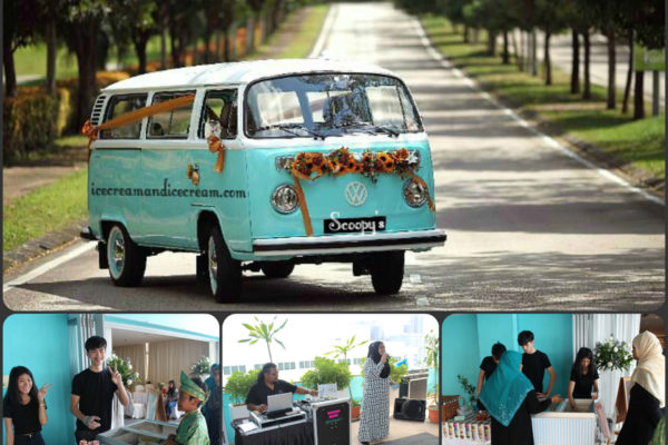 vw van wedding rental